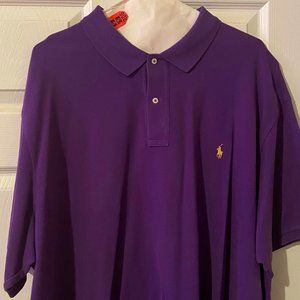 Ralph Lauren Purple Polo with Yellow horse